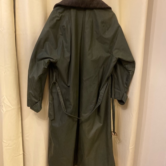 Ralph Lauren Polo oiled Cotton Overcoat with Genuine Alpaca Fur Color. - Picture 5 of 5